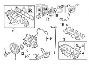 Коллектор впускной Ford Escape MK3 13-19 1.6T