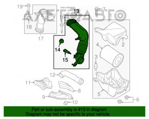 Conducta de aer pentru admisia aer Lincoln MKC 15 - nou original OEM