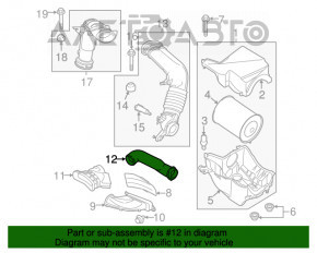 Conductă de aer către filtrul de aer Lincoln MKC 15-