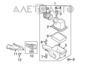 Воздухоприемник Ford Escape MK3 13-16 1.5Т 2.0T