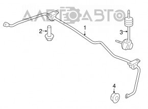 Biela stabilizatoare spate dreapta Ford Flex 09-19 nou original OEM