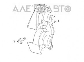 Semnalul de la nivelul scăzut al bateriei la Ford Fusion mk5 13-16 hibrid