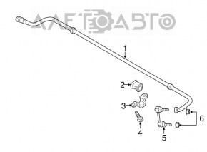 Тяга стабилизатора задняя левая Ford Fusion mk5 13-20 OEM