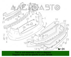 Кольцо парктроника зад прав Ford C-max MK2 13-18