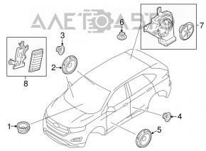 Динамик дверной передний левый Ford Edge 15-