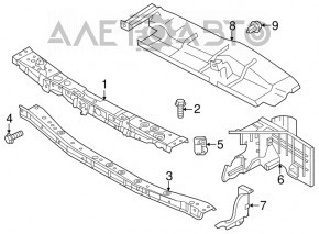 Bara superioară a televizorului Nissan Versa Note 13-19, nou, neoriginal