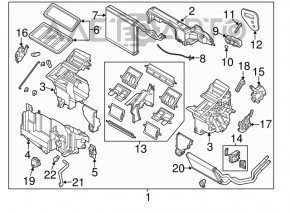 Печка в сборе Mazda 6 16-17 рест