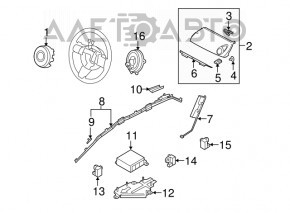 Датчик подушки безопасности передний левый Mazda CX-7 06-09