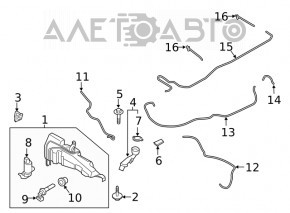 Фишка на мотор омывателя Ford Escape MK4 20-