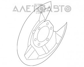 Capacul discului de frână spate stânga Mazda 3 14-18 BM nou OEM original