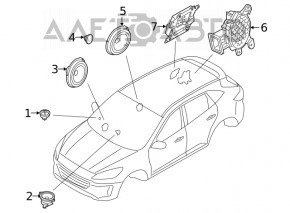 Difuzor ușă față stânga Ford Escape MK4 20 zgâriat, ghidajul rupt.