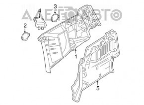 Capacul arcului stâng Jeep Renegade 16- negru