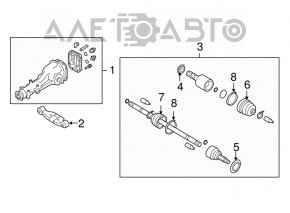 Suport reductor Subaru Forester 14-18 SJ 2.5 nou OEM original