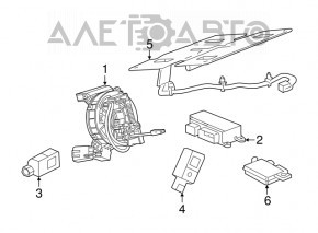 Modulul computerizat al airbag-urilor SRS pentru airbag-urile de siguranță Cadillac ATS 13-