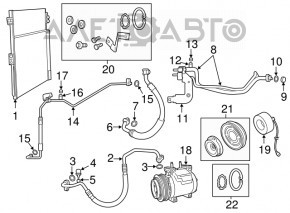 Компрессор кондиционера Jeep Grand Cherokee WK2 11-16 3.6