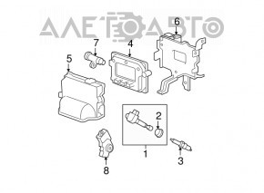 Блок ECU компьютер двигателя Acura MDX 07-13