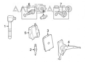 Blocul ECU al calculatorului motorului Honda Accord 13-17 Sport