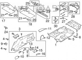 Capac portbagaj Subaru B10 Tribeca