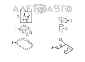 Maneta de schimbare a treptelor de viteze pentru Subaru B10 Tribeca