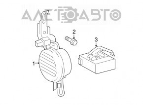 Semnal de avertizare Toyota Prius 30 10-15 tip 1