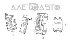 Modul de control al caroseriei Jeep Compass 17-