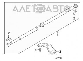 Кронштейн карданного вала Ford Escape MK3 13-