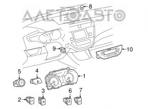 Controlul climatizării pentru Toyota Avalon 13-18 XLE cu 2 zone