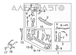 Bara de sus a televizorului Toyota Camry v50 12-14 SUA