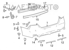 Bara spate dreapta Toyota Camry v70 18- SE