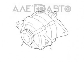 Generatorul Subaru Outback 15-19 face zgomot.