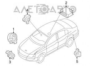 Senzor airbag dreapta spate VW CC 08-17