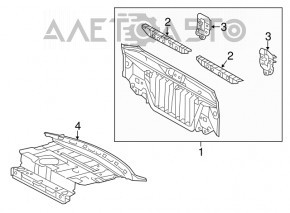 Panoul din spate al unui Lexus ES300h ES350 13-18, nou, original