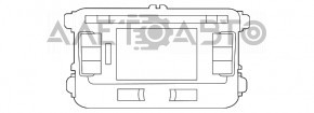 Radio cu casetofon și afișaj VW Passat b7 12-15 SUA 6 butoane