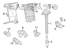 Modulul ECU al motorului Jeep Cherokee KL 15-18 3.2