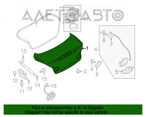 Крышка багажника Infiniti G25 G35 G37 4d 06-14