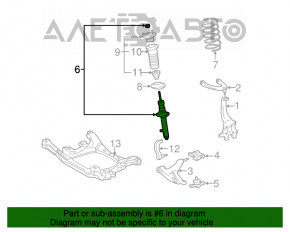 Suportul complet al amortizorului față stânga pentru Lexus GS300 GS350 GS430 06-07 awd