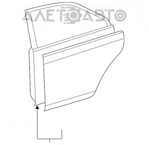 Ușa din spate dreapta asamblată Toyota Camry v40 grafit 1G3, mâner