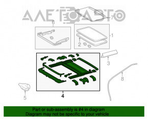 Geam asamblat pentru Toyota Camry v40, culoare gri, pentru curățare.