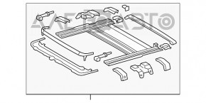 Mecanismul capacului portbagajului Toyota Camry v40