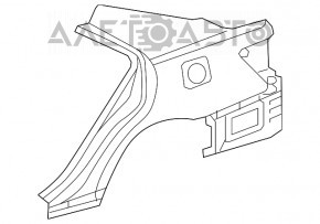 Aripa din spate dreapta nouă pentru Toyota Camry v40, v45 07-11.