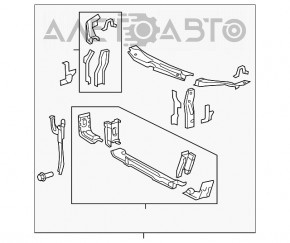 Televizorul panoului radiatorului asamblat pentru Toyota Camry v40.