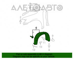 Bara de protecție față stânga Toyota Camry v40