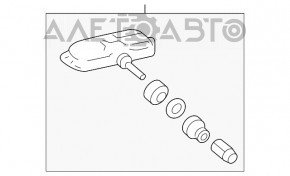 Senzorul de presiune a roților Toyota Camry v40 PMV-107J a rămas fără baterie.