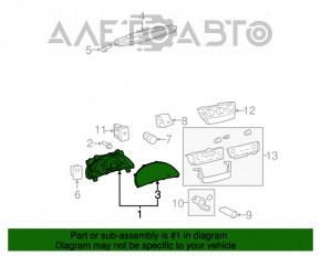 Щиток приборов Toyota Camry v40 07-09 АКПП 105к