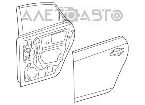 Дверь в сборе задняя левая Toyota Prius 30 10-15