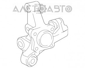 Capacul spate dreapta Toyota Camry v55 15-17 SUA, silentioasele trebuie inlocuite