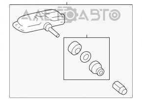 Датчик давления колеса Toyota Avalon 13-18 PMV-C015