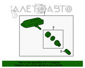 Датчик давления колеса Toyota Highlander 14-19 smart key 315Mhz