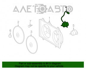 Motorul ventilatorului de răcire dreapta Toyota Camry v50 12-14 2.5 SUA