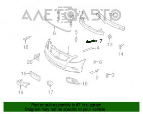 Крепление переднего бампера левое Infiniti G25 G35 G37 4d 07-14